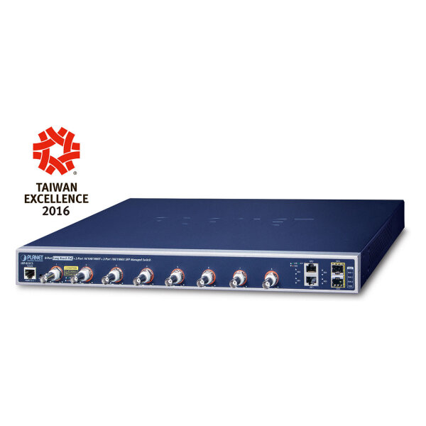 Planet LRP-822CS 8-port Long Reach PoE + 2-port 10/100/1000T