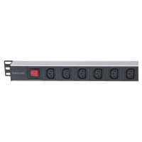 19" Kaltgerätebuchse 8-fach C13 PDU mit Klammern