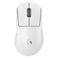 Logitech G PRO X Superlight 2 DEX ergonomisch Rechtshänder kabellos. kabelgebunden - 2.4 GHz. USB - wei