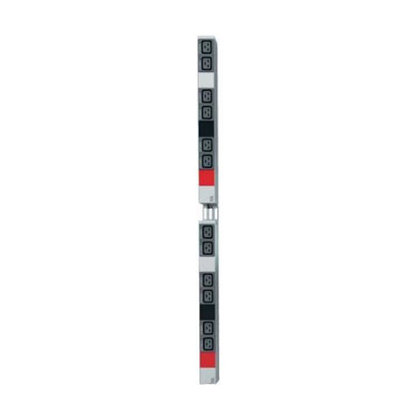 BACHMANN IT PDU ALU 1HE 6x C19 Stecker 3x16A CEE rot