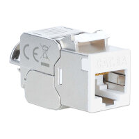 INTELLINET Cat6a 10G STP Keystone-Modul weiß