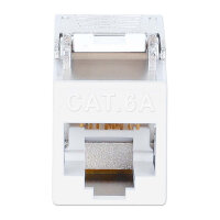 INTELLINET Cat6a 10G STP Keystone-Modul weiß