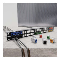 INTELLINET Cat6a 10G STP Keystone-Modul weiß