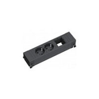 BACHMANN POWER FRAME 2xCEE7/3 1xCM, Kunststoffprofil 0,2m...