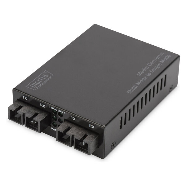 DIGITUS Konverter Fast Ethernet Multi-/Singlem. Media Sc/Sc