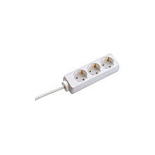 BACHMANN SELLY Steckdosenleiste 3x Schutzkontakt, wei, 3 m