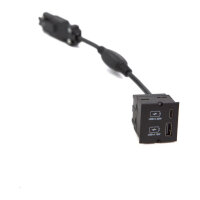 BACHMANN Custom Modul USB Charger Typ A & C 22W, Quickcharge, schwarz