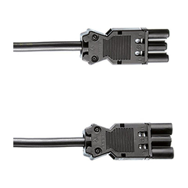 BACHMANN Gerteverlngerung GST18-3 Stecker/Kupplung, schwarz, 5 m