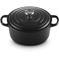 Le Creuset Signature Bräter rund 22 cm schwarz