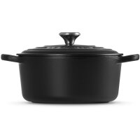 Le Creuset Signature Bräter rund 22 cm schwarz