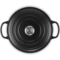 Le Creuset Signature Bräter rund 22 cm schwarz