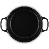 Le Creuset Signature Bräter rund 22 cm schwarz