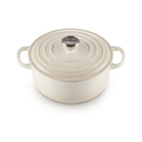 Le Creuset Signature Roaster round 20cm meringue...