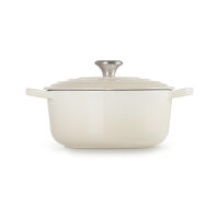 Le Creuset Signature Roaster round 20cm meringue (21177207164430)