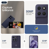 Motorola moto g17 4G 4/128 GB Android 15 Dual SIM Smartphone Evening blue