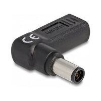 Delock Adapter für Notebook Ladekabel USB Type-C™ Buchse zu Dell 7,4 x 5,0 mm Stecker 90° gewinkelt