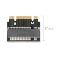 Delock Adapter M.2 Key B+M Stecker zu M.2 Key M Slot - Verlängerung