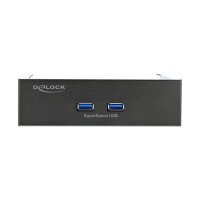 Delock Front Panel 5.25? mit 2 x USB 5 Gbps Typ-A Ports