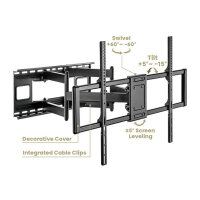 VALUE TV-Wandhalterung, flexibel, 60-120 Zoll, bis 120 kg