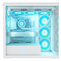 Arctic Xtender (White) transparent window w/o GPU vertical mount