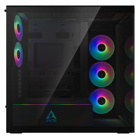 Arctic Xtender mirrow black window w/o GPU vertical mount Black