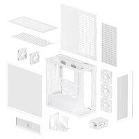 Arctic Xtender (White) transparent window with GPU vertical mount
