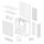 Arctic Xtender (White) transparent window with GPU vertical mount