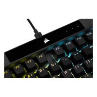 Corsair K70 RGB PRO - Kabelgebunden - USB - Optomechanischer Schlüsselschalter - AZERTY - RGB-LED - Schwarz FR