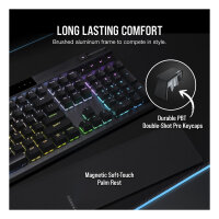 Corsair K70 RGB PRO - Kabelgebunden - USB - Optomechanischer Schlüsselschalter - AZERTY - RGB-LED - Schwarz FR