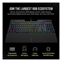 Corsair K70 RGB PRO - Kabelgebunden - USB - Optomechanischer Schlüsselschalter - AZERTY - RGB-LED - Schwarz FR
