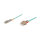 Patchkabel LWL Duplex OM3 (Multimode, 50/125) LC/SC, LSZH, austauschbare Polarität, 0,5m, Good Connections®