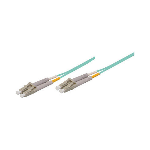 Patchkabel LWL Duplex OM3 (Multimode, 50/125) LC/LC, LSZH, austauschbare Polarität, 0,5m, Good Connections®