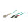 Patchkabel LWL Duplex OM3 (Multimode, 50/125) LC/ST, LSZH, austauschbare Polarität, 2m, Good Connections®