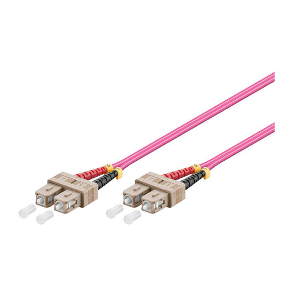 Patchkabel LWL Duplex OM4 (Multimode, 50/125) SC/SC, LSZH, austauschbare Polarität, 2m, Good Connections®