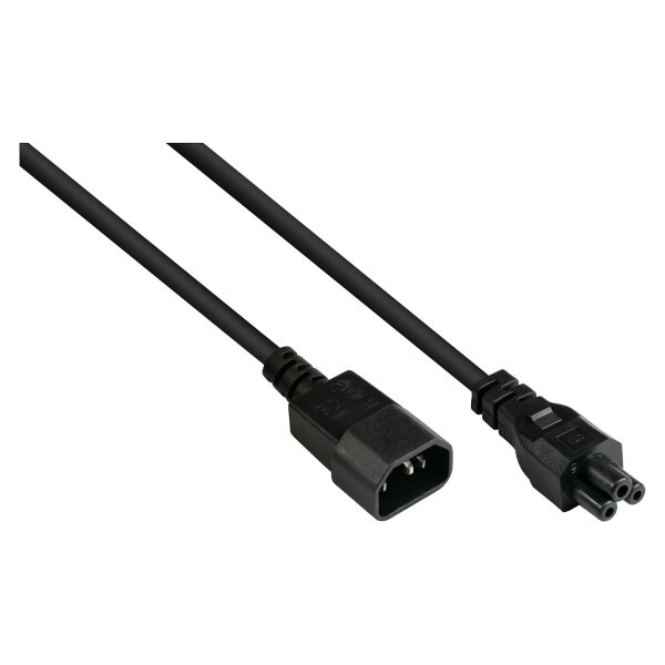 Good Connections Kaltgeräteverlängerung an C5 schwarz 5m