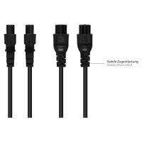 Good Connections Kaltgeräteverlängerung an C5 schwarz 5m