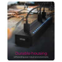 ICY BOX IB-HUB1717-U3 16+1 port USB Hub