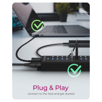 ICY BOX IB-HUB1717-U3 16+1 port USB Hub