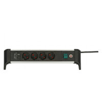 Brennenstuhl Steckdosenleiste ALU-Office-Line 4fach 1.8m USB