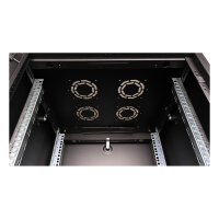 ROLINE 19-Zoll Netzwerkschrank Basic 22 HE, 600x600 BxT Glastr schwarz