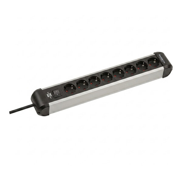 Brennenstuhl Steckdosenleiste Premium-ALU-Line 8fach 3m
