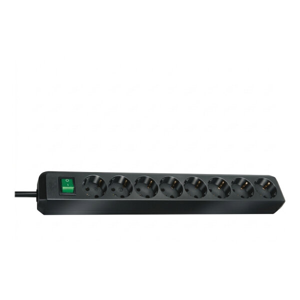 Brennenstuhl Steckdosenleiste ECO-Line 8x 3m schwarz