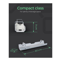ICY BOX IB-EWA100W-CM Kabelmanagementwanne für Schreibtische