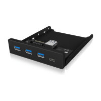 BOX IB-HUB1418-i3 Frontpanel mit USB 3.0 Type-A und Type-C Hub