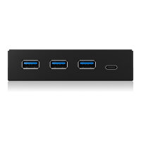 BOX IB-HUB1418-i3 Frontpanel mit USB 3.0 Type-A und Type-C Hub