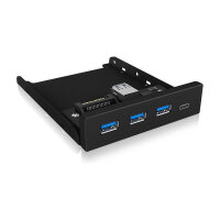 BOX IB-HUB1418-i3 Frontpanel mit USB 3.0 Type-A und Type-C Hub