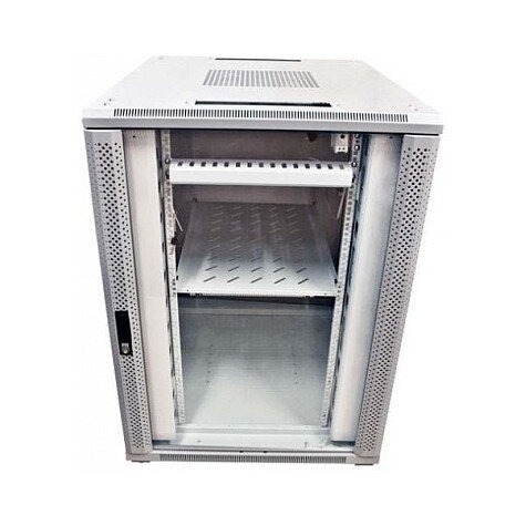 ALLNET Netzwerkschrank 19" 42HE B800/T1200mm Glastür Lichtgrau SNB-Serie