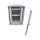 ALLNET Netzwerkschrank 19" 42HE B800/T1200mm Glastür Lichtgrau SNB-Serie