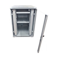 ALLNET Netzwerkschrank 19" 22HE B800/T 900mm Glastür Lichtgrau SNB-Serie