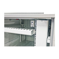 ALLNET Netzwerkschrank 19" 22HE B800/T 900mm Glastür Lichtgrau SNB-Serie